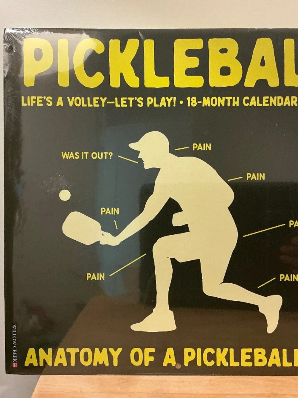 Pickleball 18 month Calendar 2026 Life’s a Volley- Let’s Play